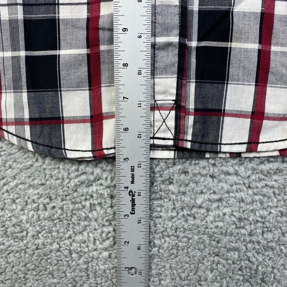 Burnside360 Shirt Mens Large Plaid Button Up Flannel Long Sleeve - Picture 8 of 14